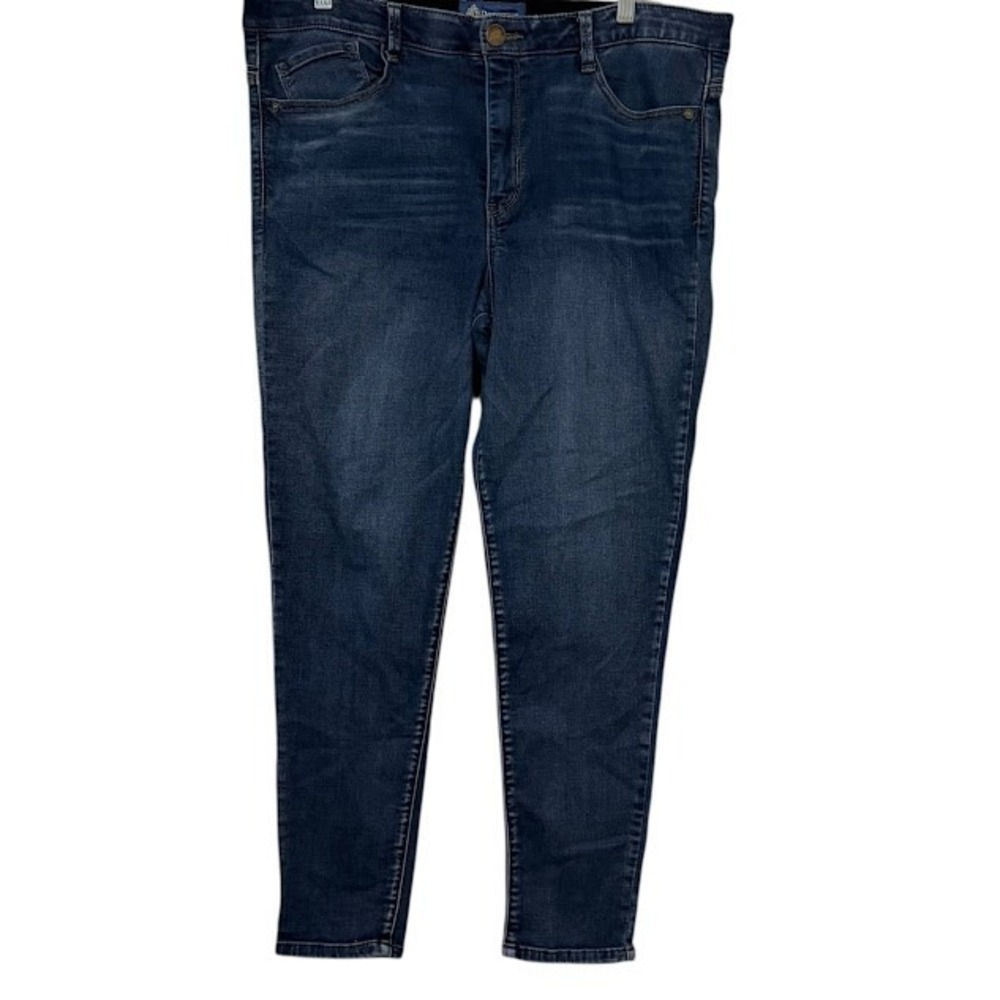 Democracy Ab Technology "Ab"solution Mid Wash Skinny Jeans Womens Plus 16‎